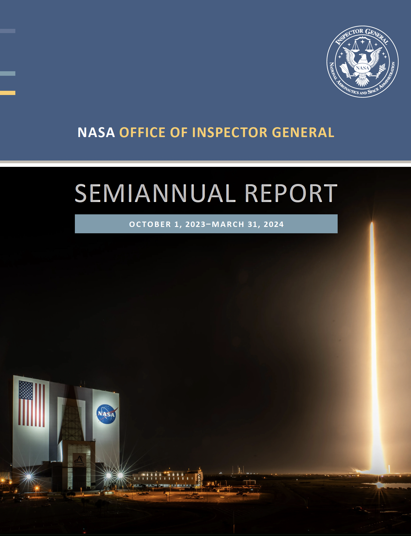 NASA监察长办公室相关材料图片,用于说明其参与调查并公布俄亥俄州立大学和解信息|来源:NASA OIG