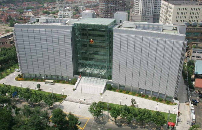 上海市高级人民法院建筑外景资料图|来源:ASA Tiles