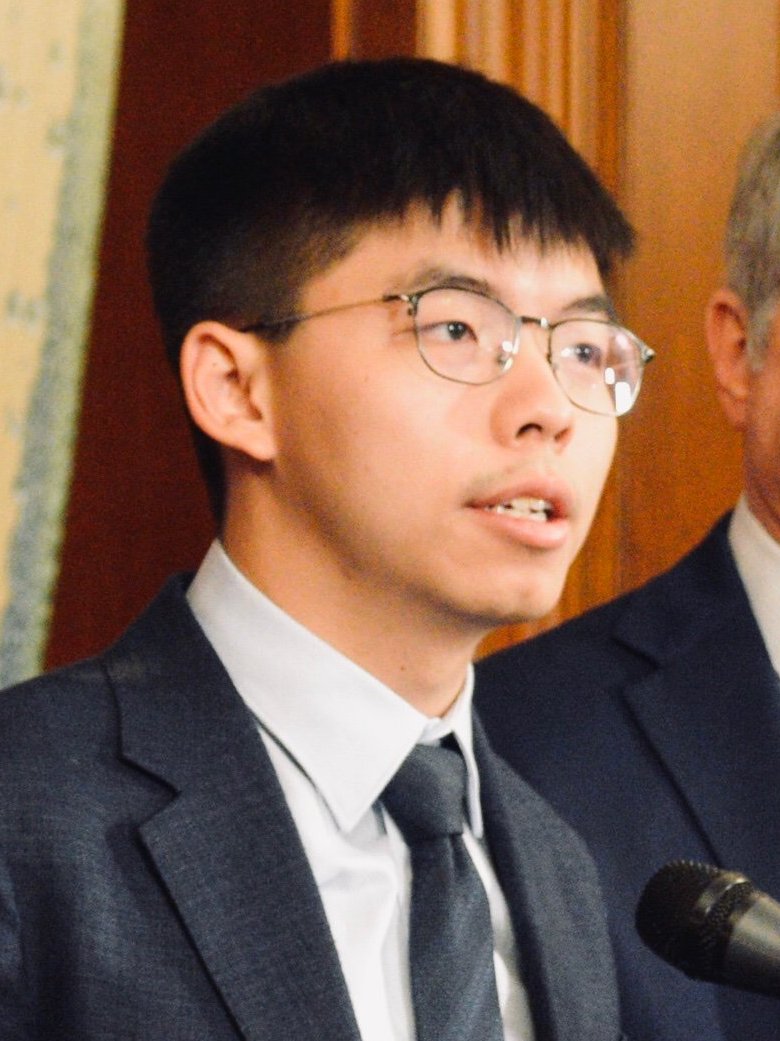 黄之锋2019年在美国国会山发言资料图|来源:U.S. Congressional-Executive Commission on China / Wikimedia Commons