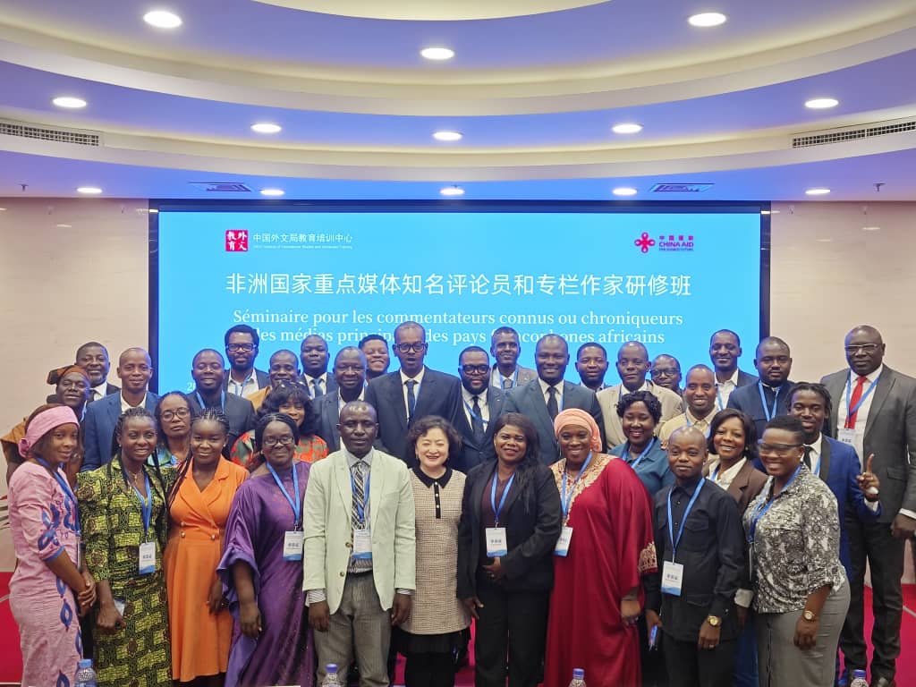 来自多个非洲法语国家的媒体人士在北京参加培训研修活动｜来源：Abidjan.net