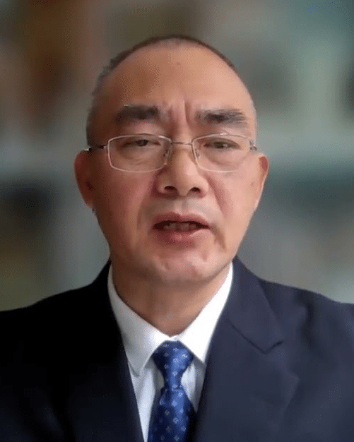 ChinaAid刊出的秋雨圣约教会晏鸿长老视频截图。该机构称晏鸿近期也多次被警方带走询问
