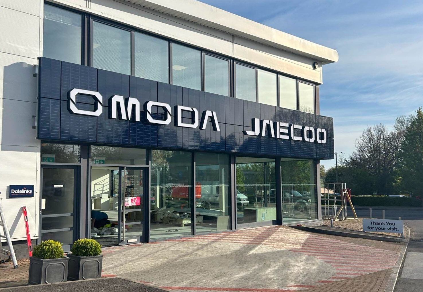 OMODA与JAECOO英国经销网络资料图。奇瑞旗下品牌也在加速进入英国市场|来源:Noticias R7