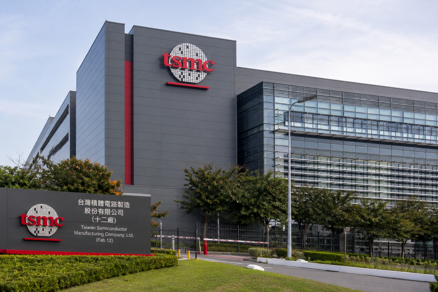 台积电Fab 12晶圆厂外观历史资料照，不是2026年9月海关出口现场｜来源：Invezz