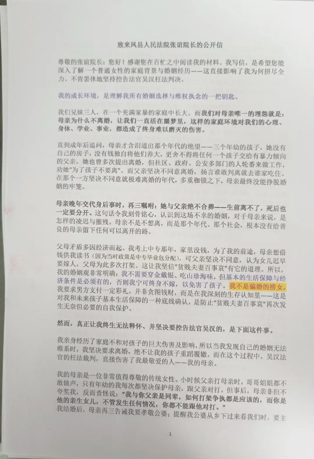 母亲因这场官司郁郁而终:一个家暴阴影下长大的女儿