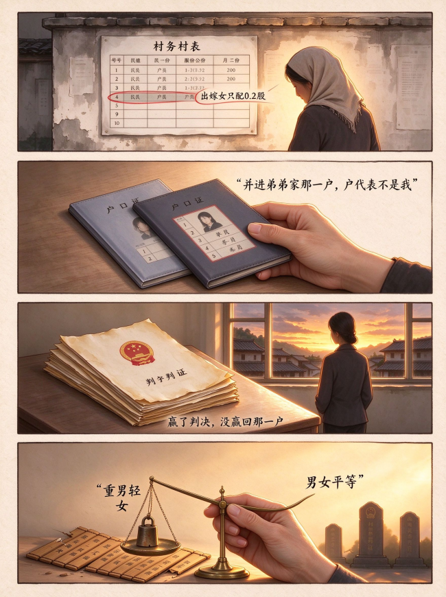 出嫁女叶红缨十年维权之路：法庭程序问题难以突破