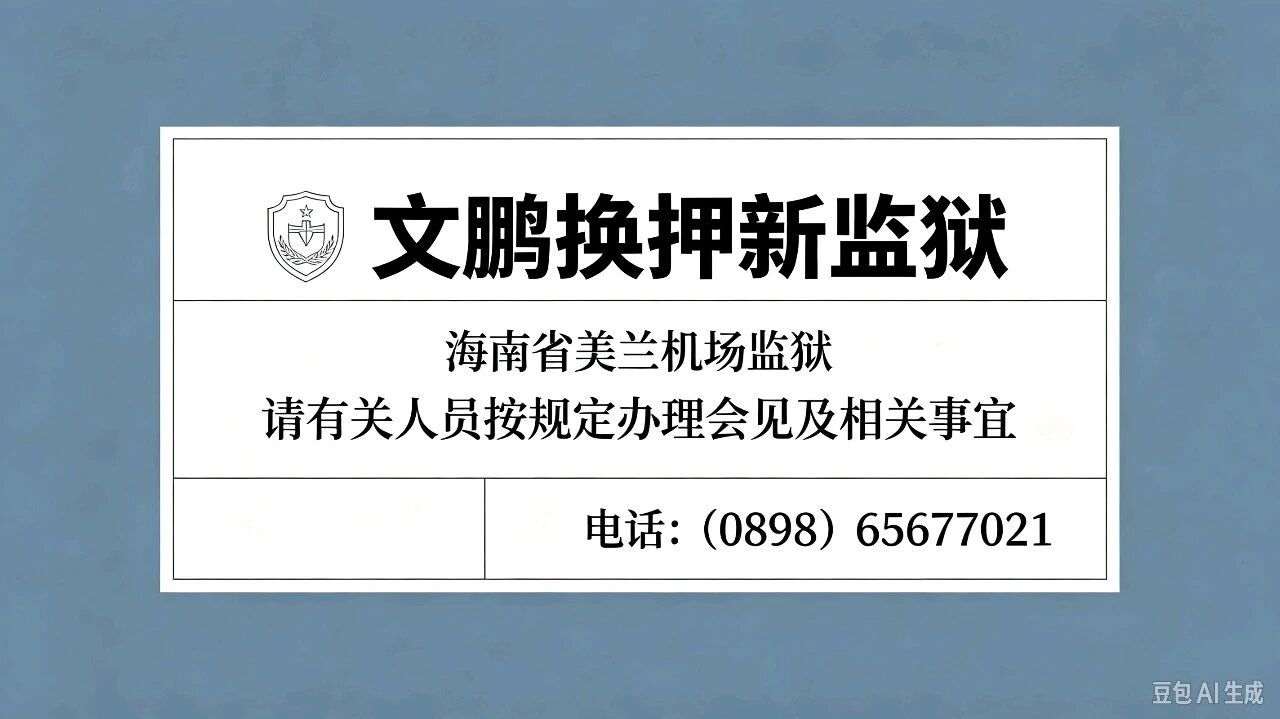 张文鹏被转移至新监狱,寄信需按新地址并确认监区